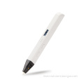 Low Temperature Safe OLED Screen 3D Drawing Pen with Stepless Adjust Filament for Children Gifts